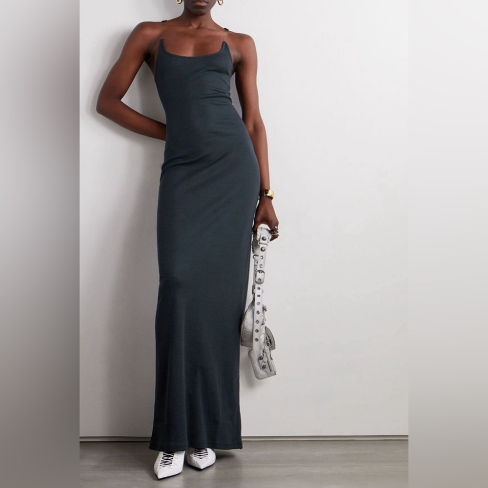Y/PROJECT Ribbed cotton-jersey maxi dress Size S